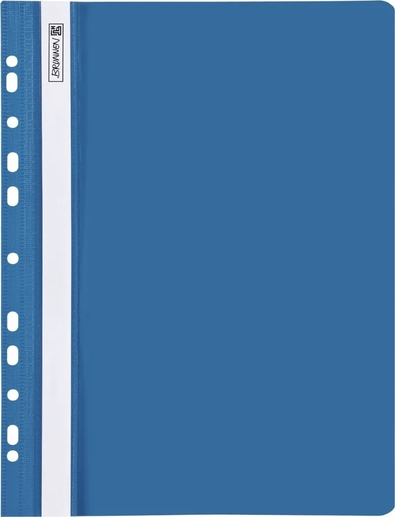 Brunnen 102015230 Lot de 25 Chemises à Lamelles A4 Bleu en Polypro