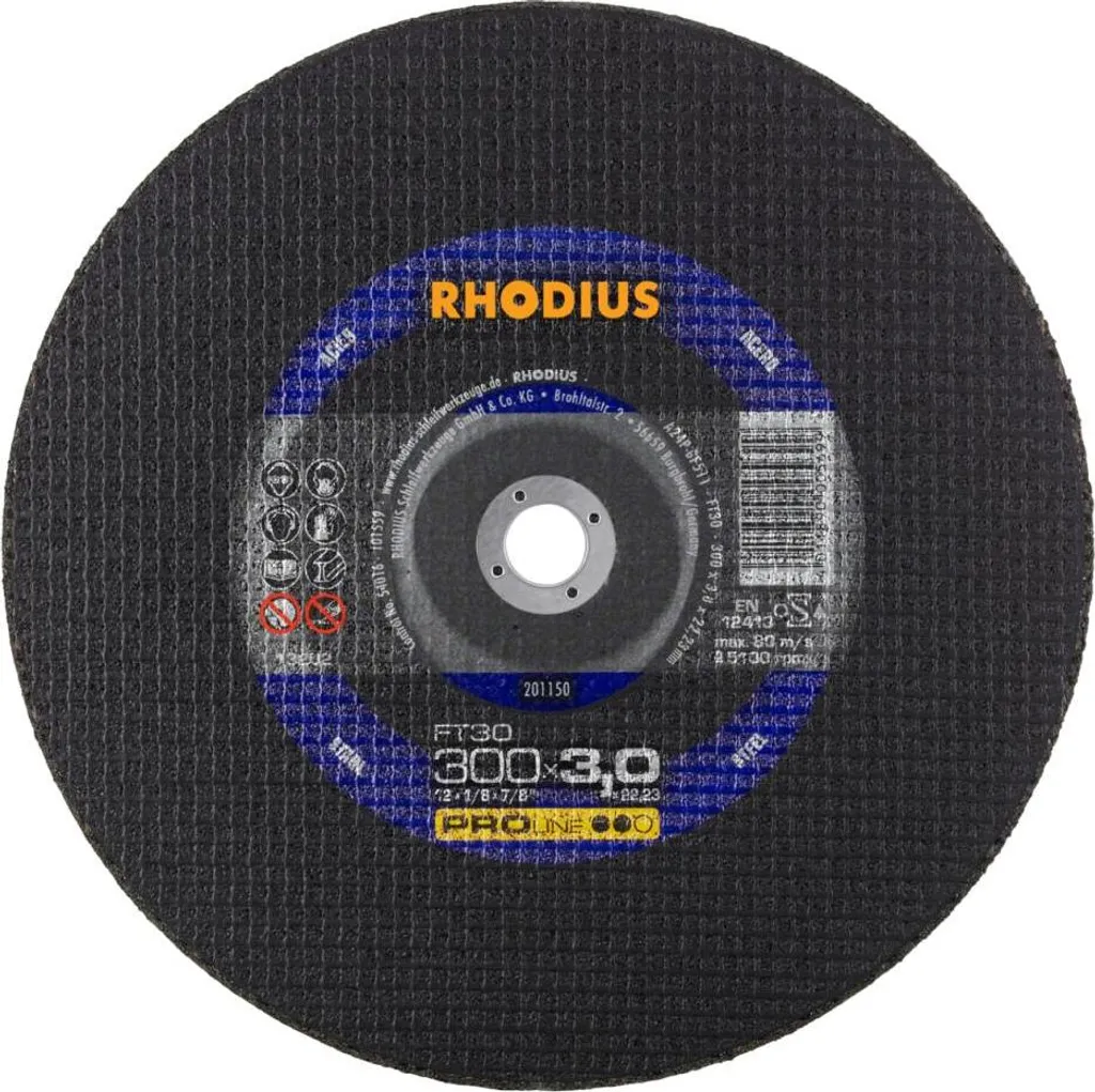 Rhodius FT30 201150 Cutting disc set 25 pc(s) Steel