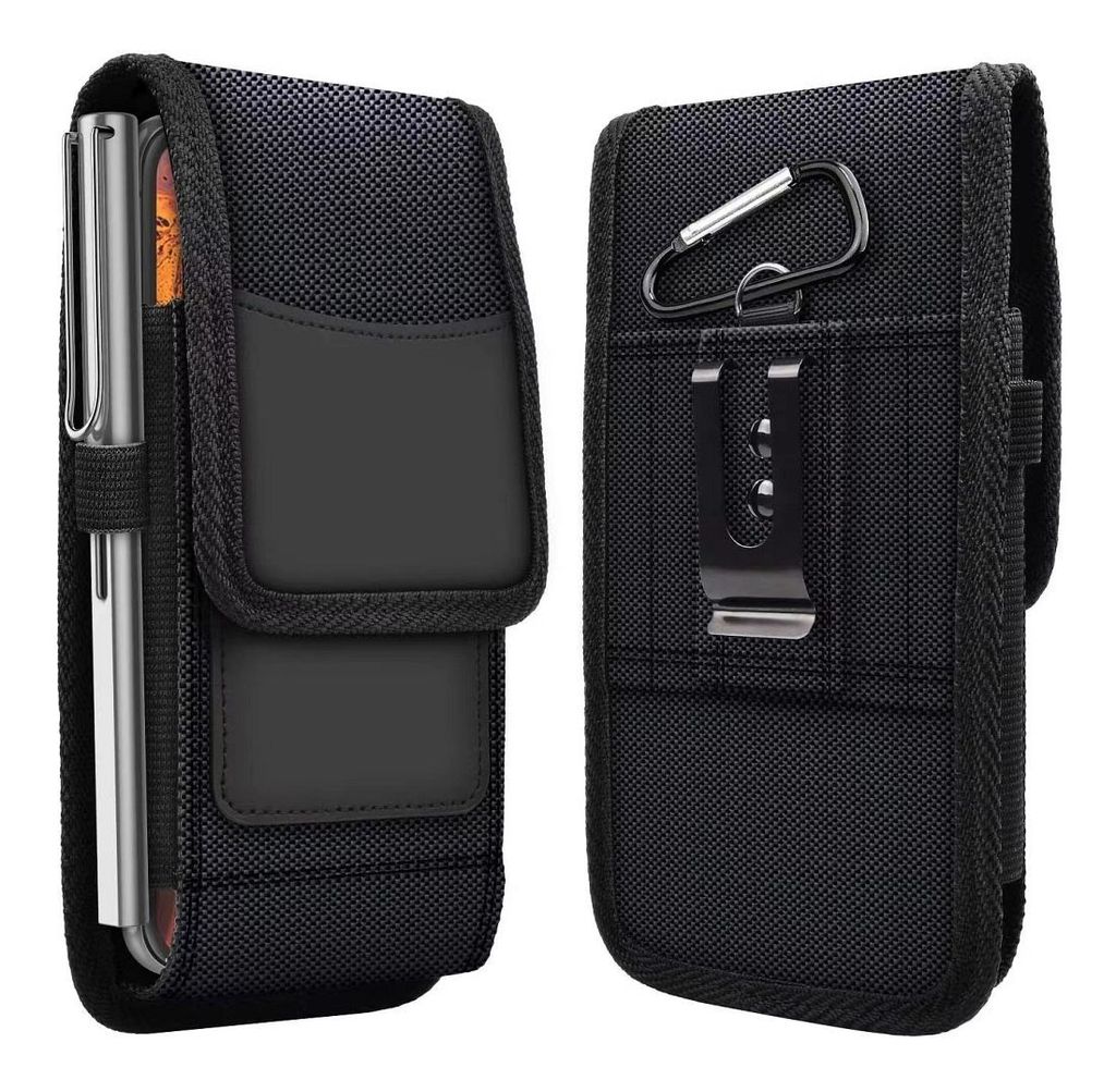 Vertikale Universal-Gürtelhalterung OXFORD - Modell 4 - passend für IPHONE 7 PLUS / 8 PLUS / 12 PRO MAX / 13 PRO MAX / SAMSUNG J4 PLUS / A71 / S2...