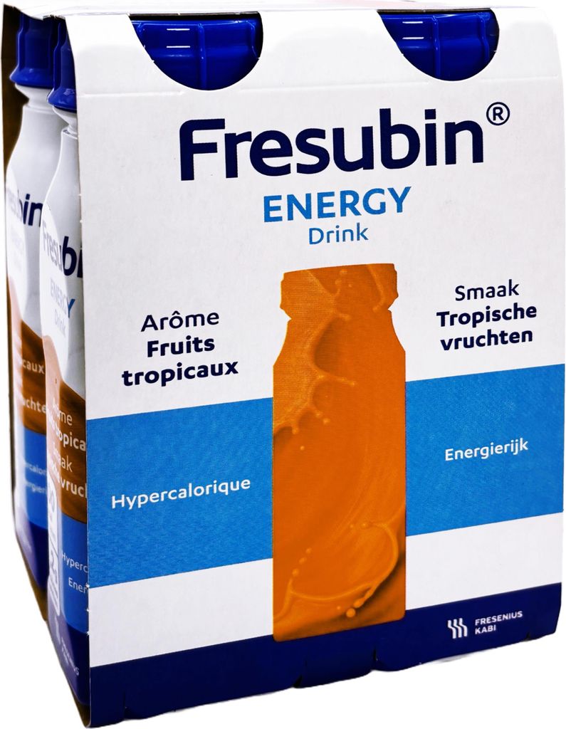 Fresubin ENERGY Drink Multifrucht | Trinknahrung hochkalorischer Energy Drink Multifrucht 4x200ml Trinkflasche