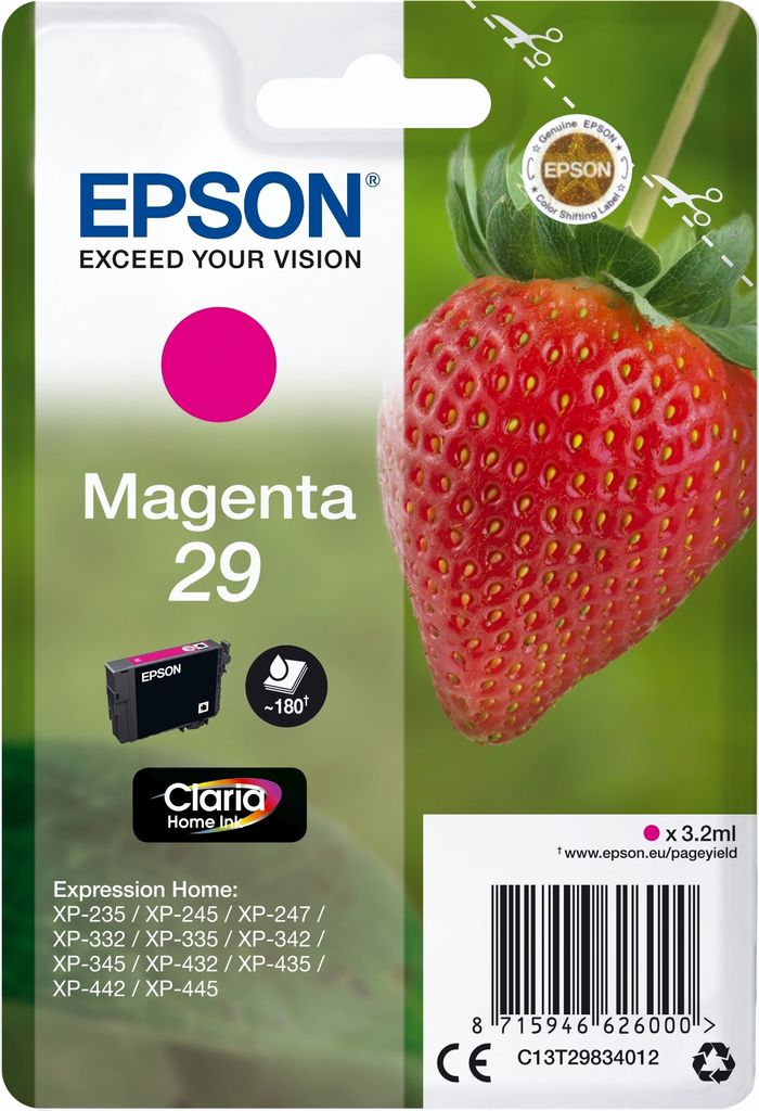 Tintenpatrone Epson T2983 magenta Packung mit 10 Stück Produktbild 
