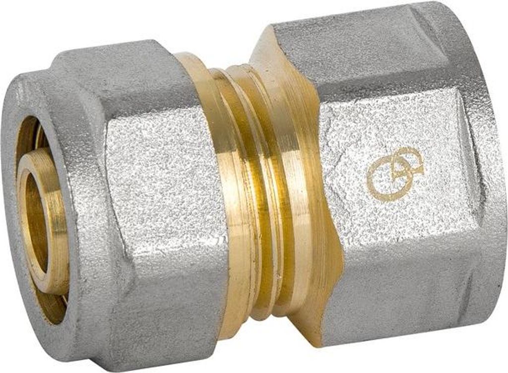 Pex-Al-Pex Chrom-Anschluss 1/2*16 Mädchen - D1/2*16.Złdz