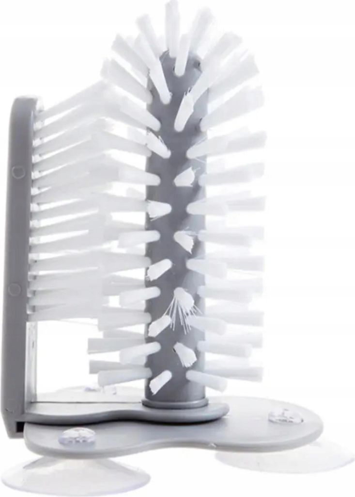 Spazzola per bicchieri/tazza con ventosa 17,5*14cm bianco Immagine del prodotto 