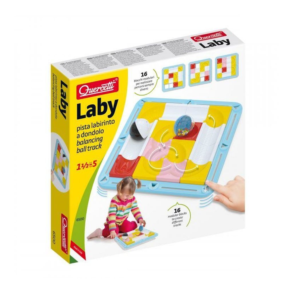 Quercetti Laby junior Labyrinth Balancierspiel mit 16 Produktbild 