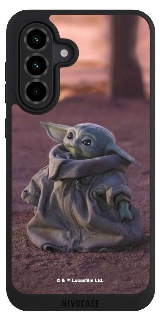 NIVOCASE Handyhülle für Samsung Galaxy A36 5G Hülle NIVOpure Case Schwarz Star Wars Baby Yoda The Child