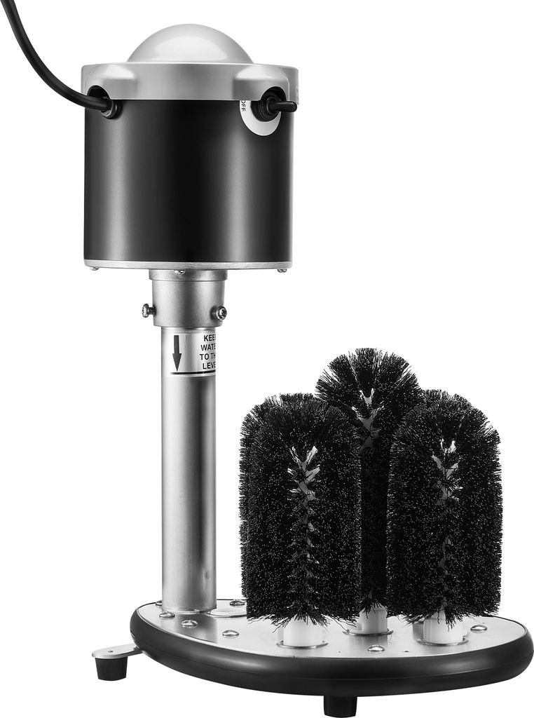 VEVOR elektrischer Gläserspüler Glasreiniger mit 5 Bürsten für Bars, 600 Tassen/h Weinglas-Reinigungsmaschine, Gläserspülmaschine