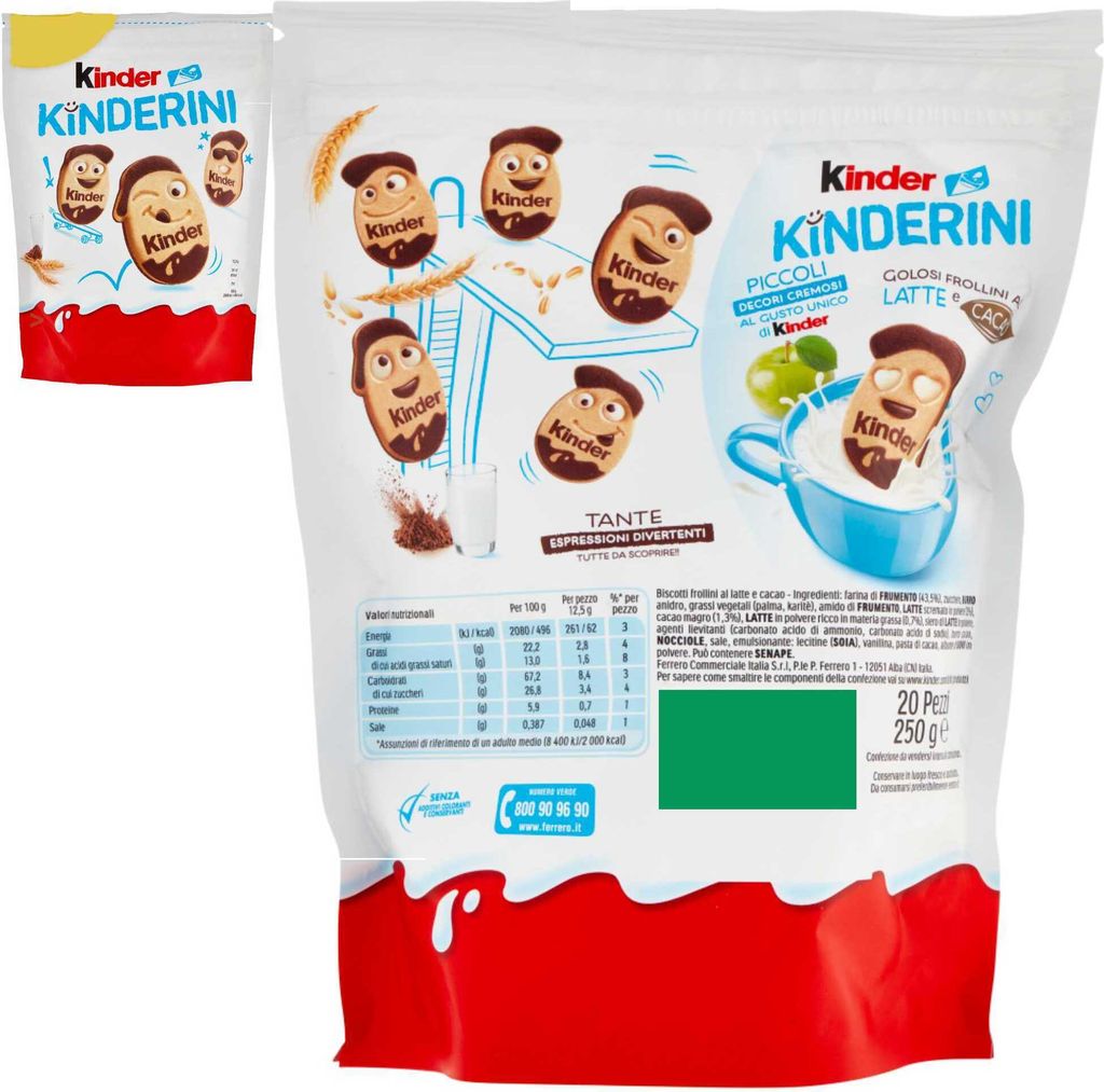 kinder kinderini 3er Pack (3x250g Beutel) + usy Block Produktbild 3