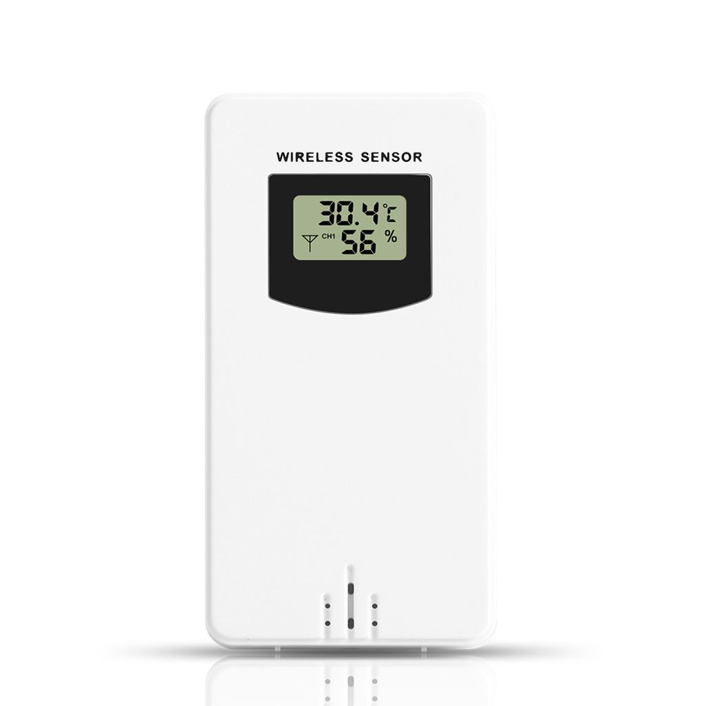 Temperatur-Feuchtigkeits-Funksensor-Messgeraet Hygrometer Elektronisches digitales Thermometer im Innen- und Aussenbereich zur Verwendung mit Wette...