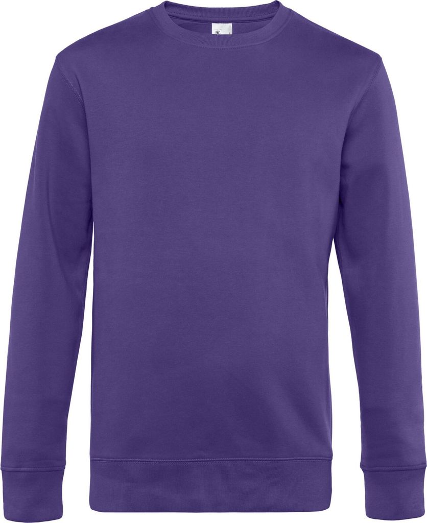 B&C - "King" Pullover Rundhalsausschnitt für Herren RW10364 (XL) (Kräftiges Violett)