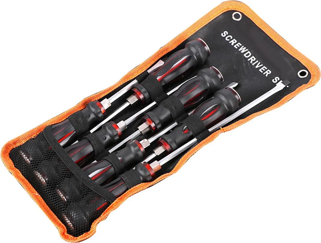 Jeu de 7 tournevis haute résistance magnétiques - Kit complet acier S2