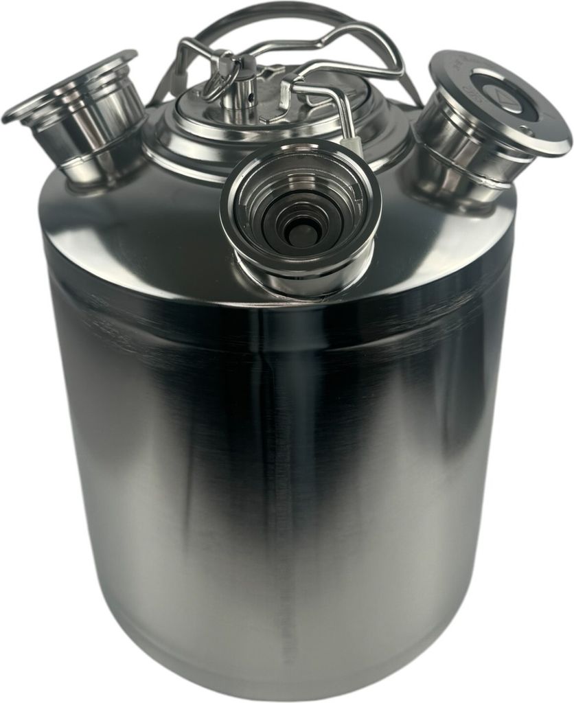 BieTal® Reinigungsbehälter Reinigungsfass 10L 3 Anschlüße Produktbild 