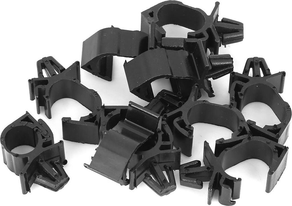 10stk. Auto Kunststoffbefestigungen Schaltung Klipp Halter Schwarz 18x25,8mm