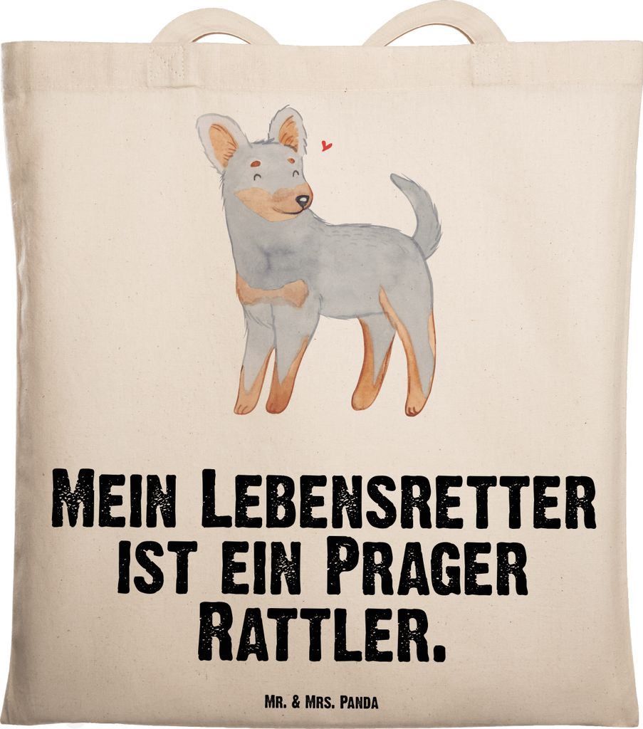 Mr. & Mrs. Panda Tote Bag Prager Rattler Lebensretter - Transparent - Geschenk, Jutebeutel, Einkaufstasche, Stoffbeutel, dokumententasche, Laptopta...