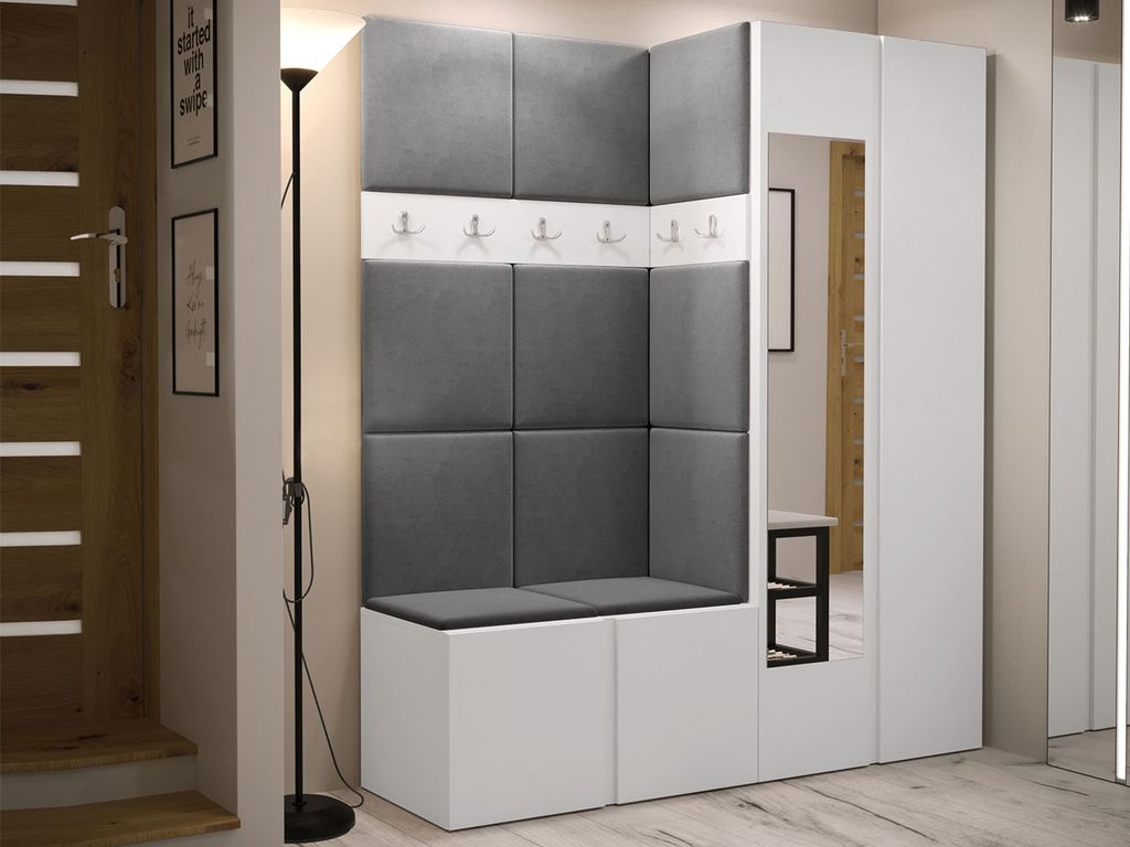 Stěna do předsíně s čalouněnými panely 42x42 SELAND 10 - Obrázek produktu 