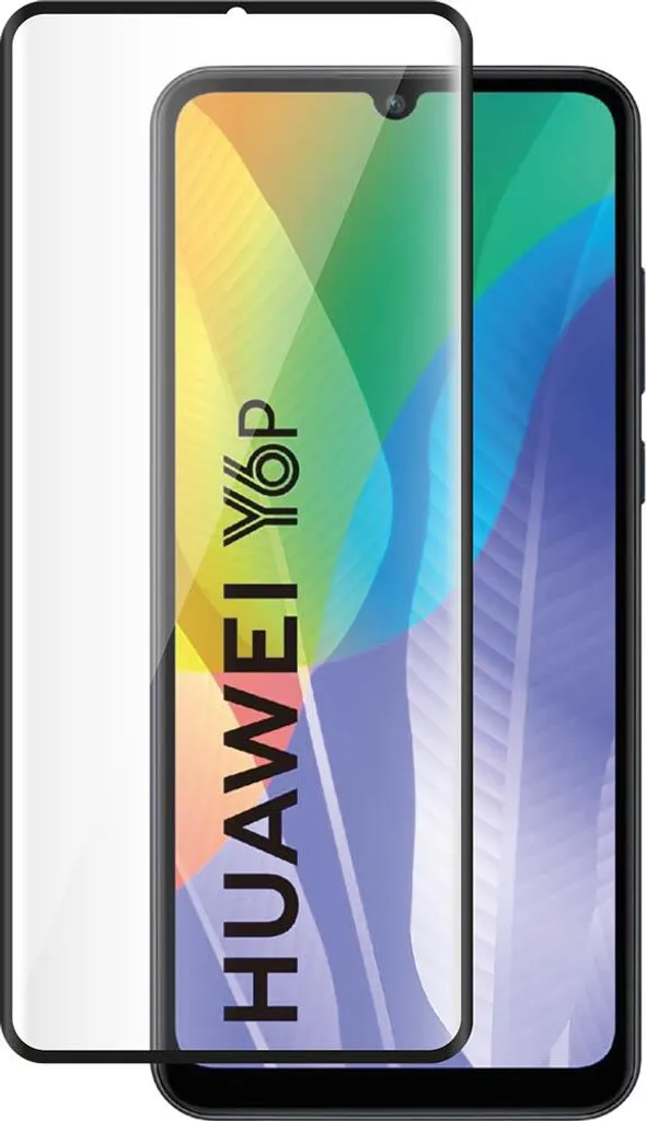 BigBen Connected Vetro Temperato 2.5D per Huawei Y6P Nero Trasparente