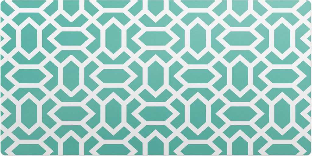 Geometrisches Muster– Schreibtischunterlage – Schreibtisch Tischunterlage – 90x45 cm – Unterlage Groß Schreibtischmatte