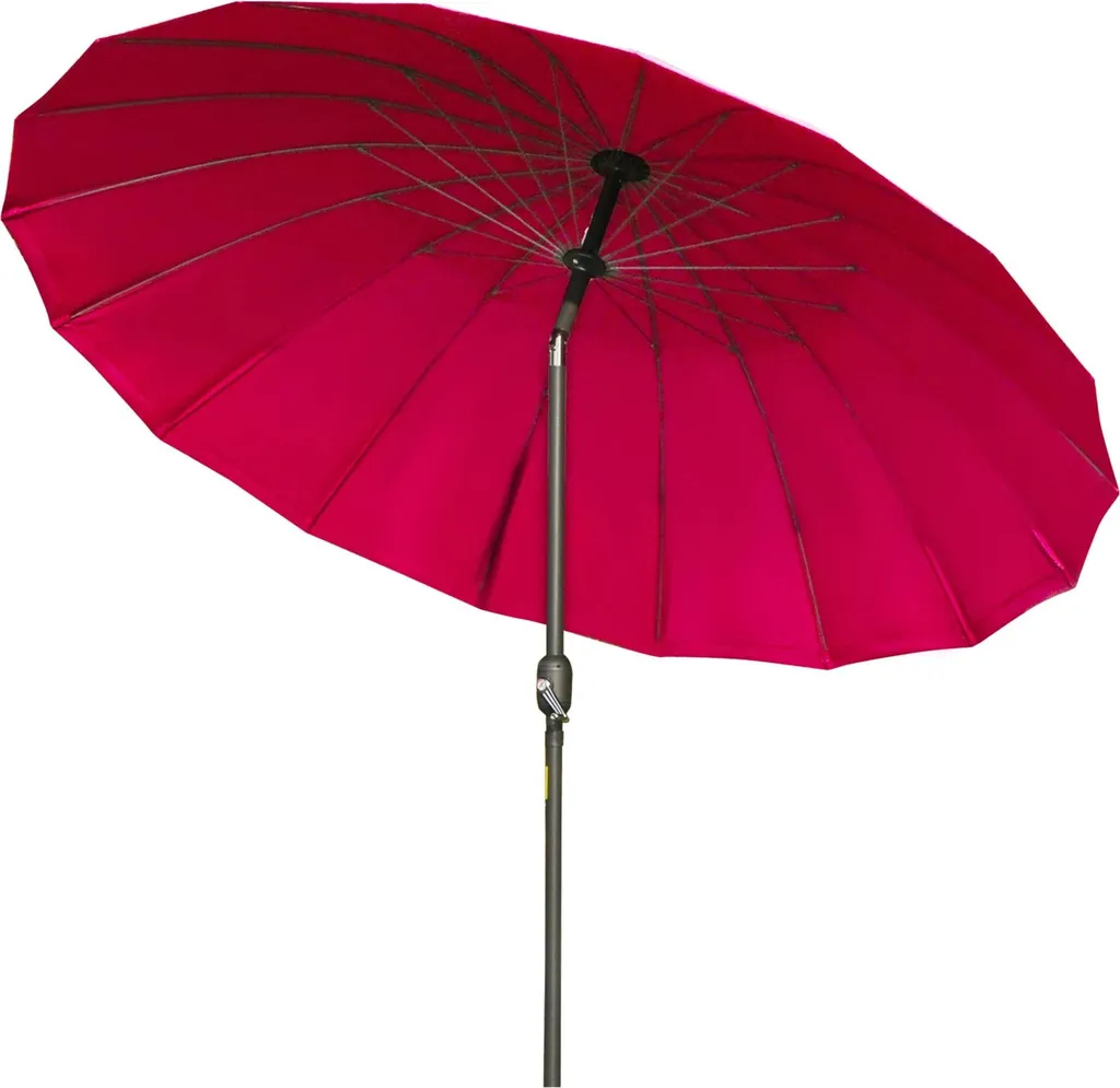 Parasol pour extérieur rouge bordeaux Ø 250 cm idéal terrasse et jardin