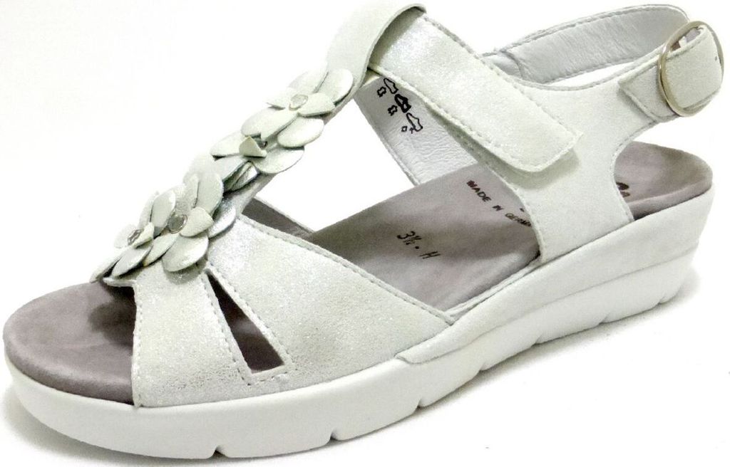Semler Komfort Sandalen Damen 343836333630 Weiß 41 1/2 EU