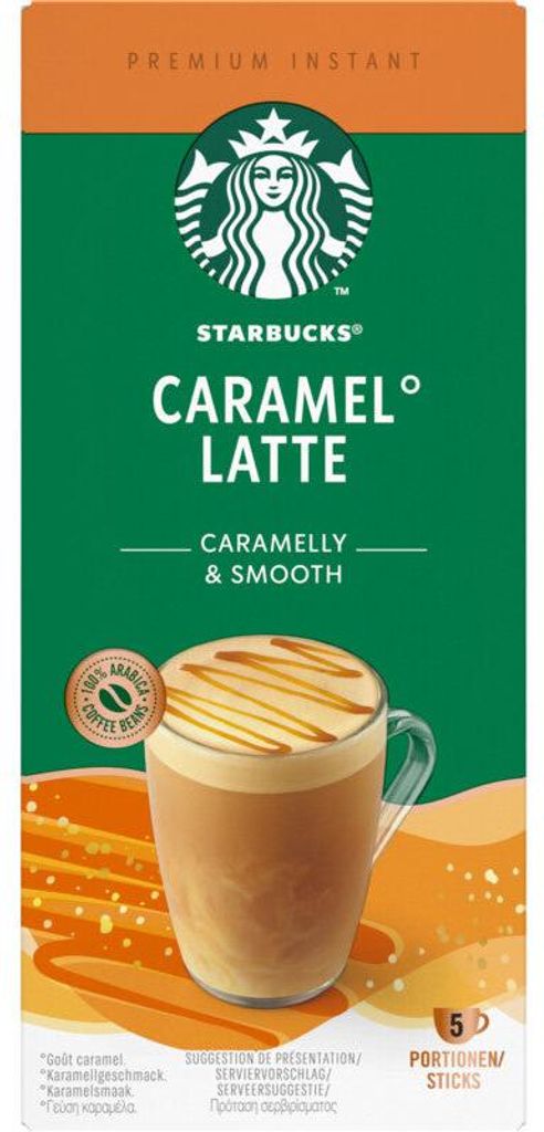 Instantní tyčinky Starbucks Caramel Latte 115 g, 10 porcí Obrázek produktu 