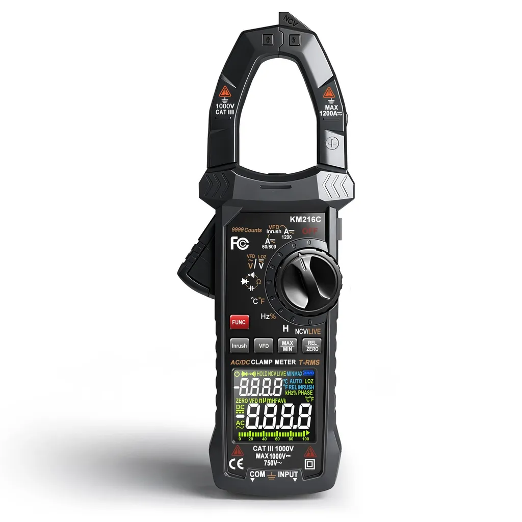 Pince Ampèremétrique True RMS 1200A avec Sélection de Plage Auto