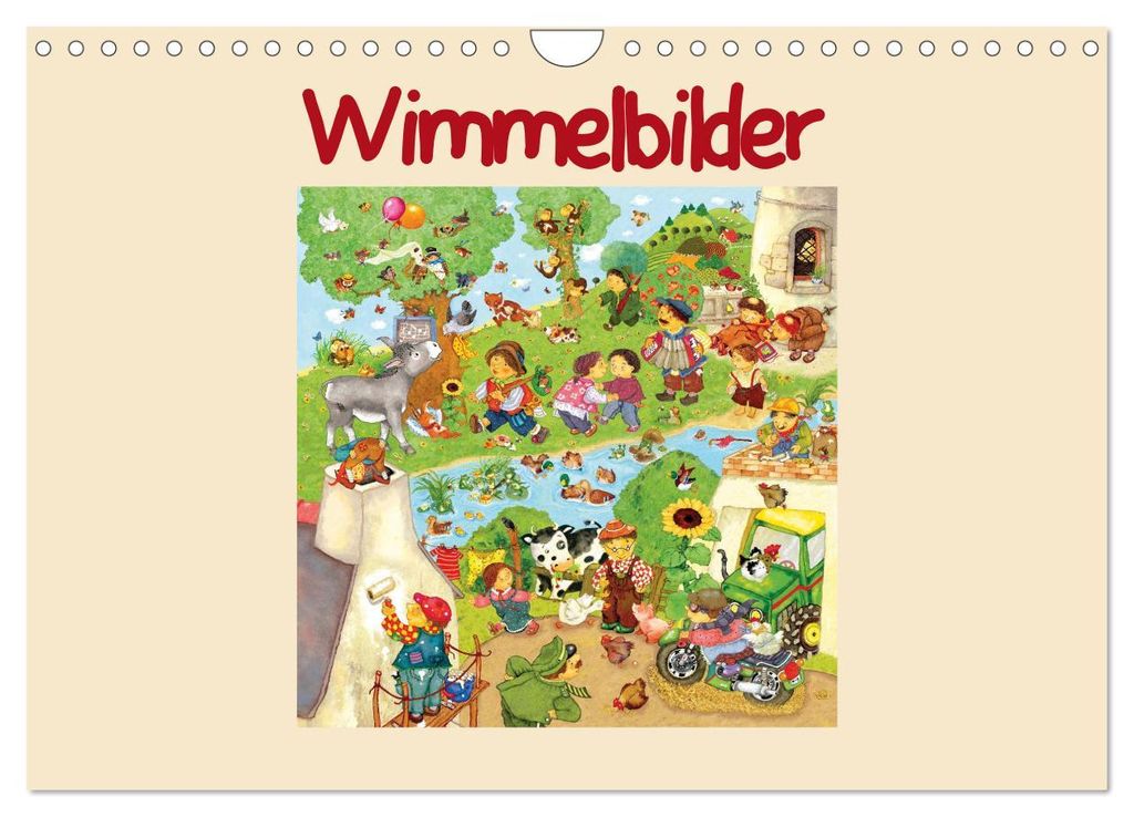 Wimmelbilder (Wandkalender 2027 DIN A4 quer), CALVENDO Monatskalender