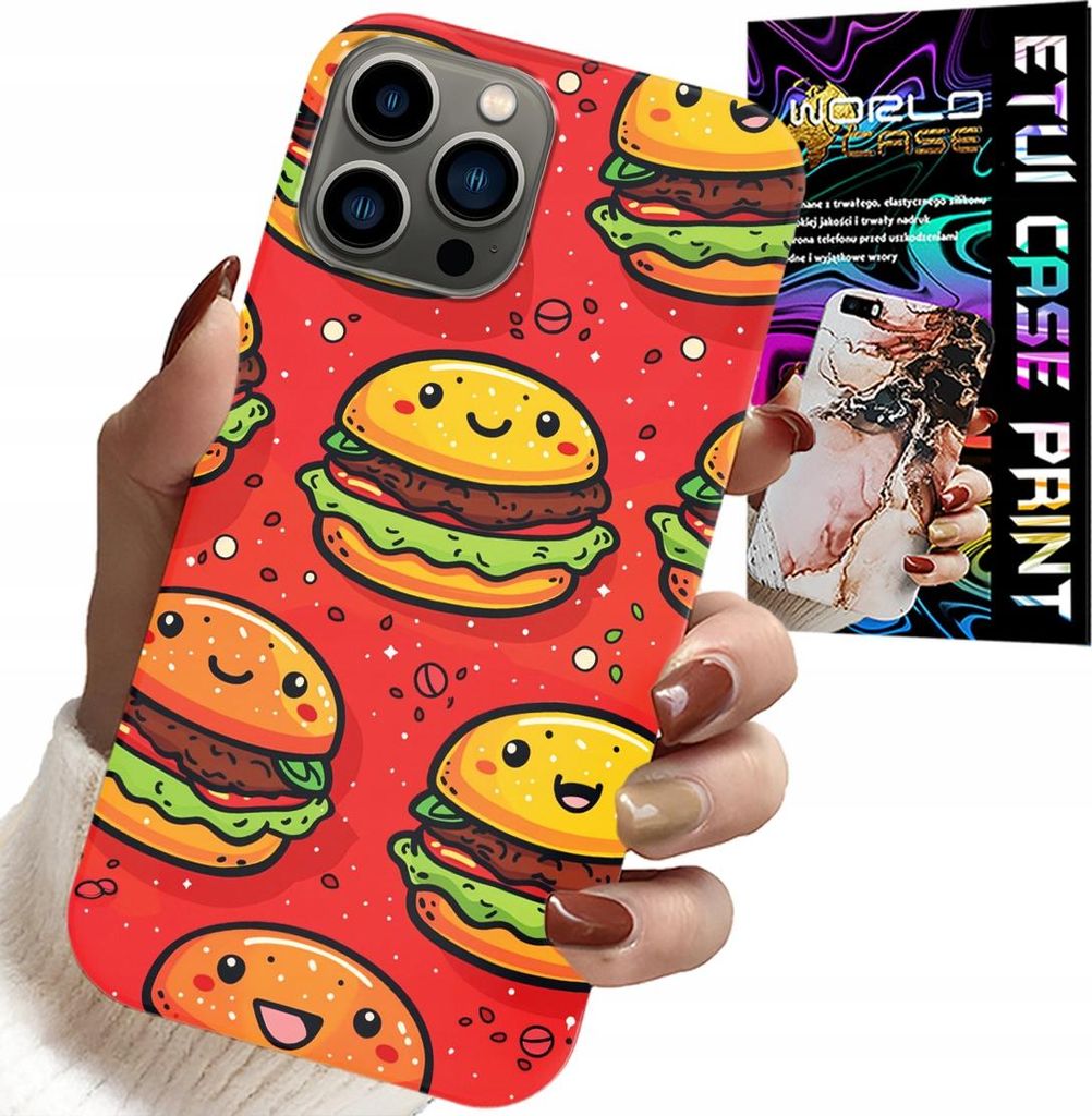 Fall Für Iphone 13 Pro Max - Süsse Lächelnde Burger Abdeckung