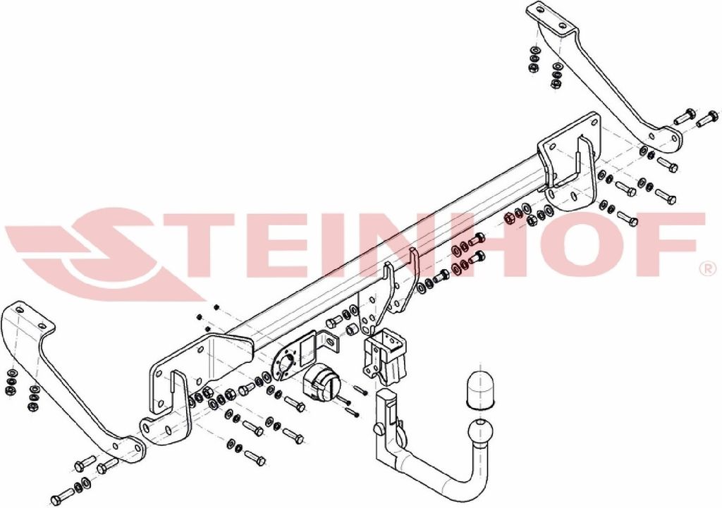 Z546236 Anhängerkupplung passend für CITROEN DS5 11/2011-2019 abnehmbar