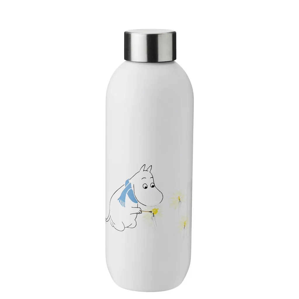 Stelton Keep Cool Moomin Frost 0.75L: Borraccia in Acciaio Inox Blu 1372-6