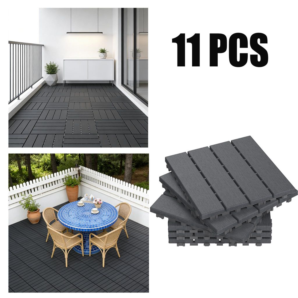 YARDIN PE Modulárne terasové/balkónové dlaždice, vzor 1, Obrázok produktu 