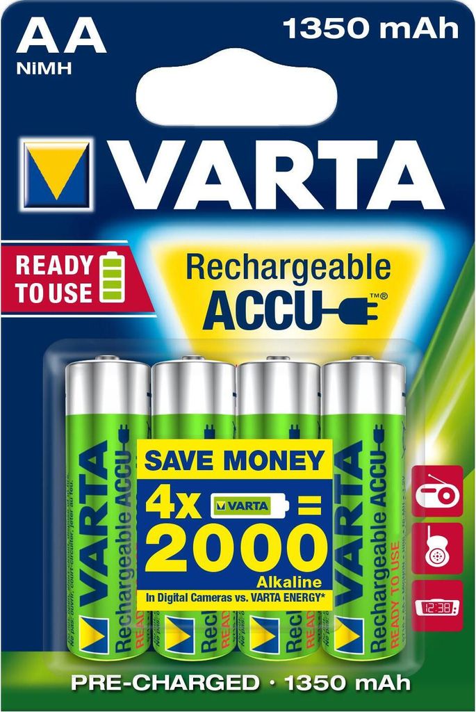 Bateria Varta RECHARGE Power AA HR6 1350mAh 4szt. Zdjęcie produktu 7