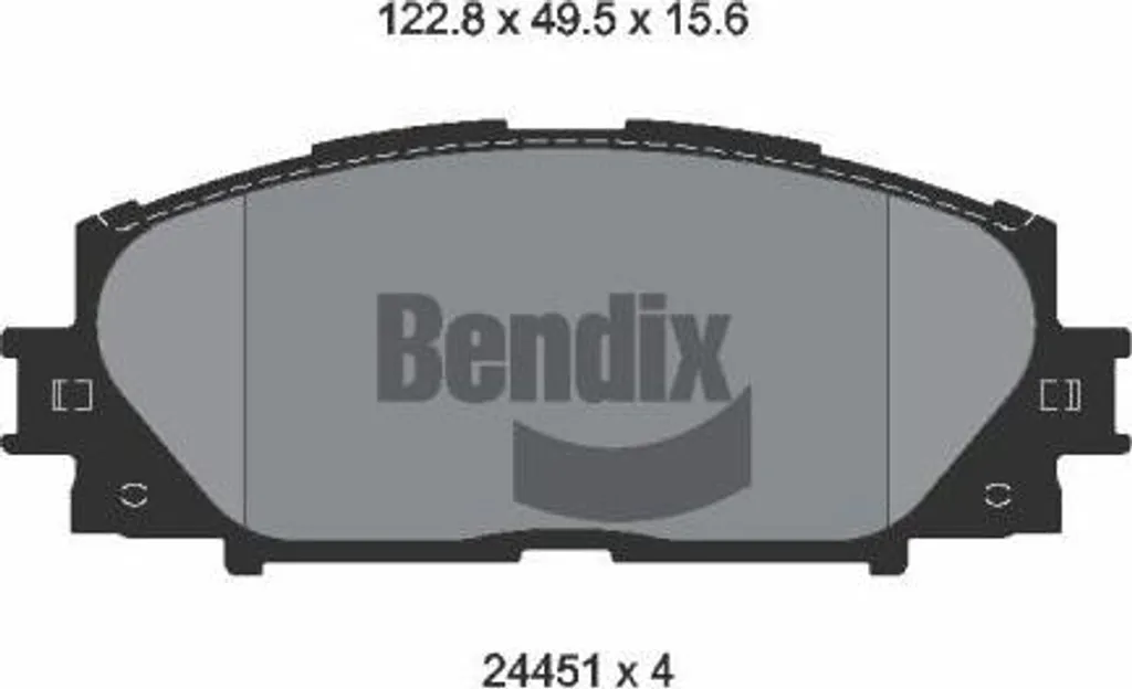 Plaquettes de frein BENDIX BPD2150 pour CT et Prius OE 044650W140