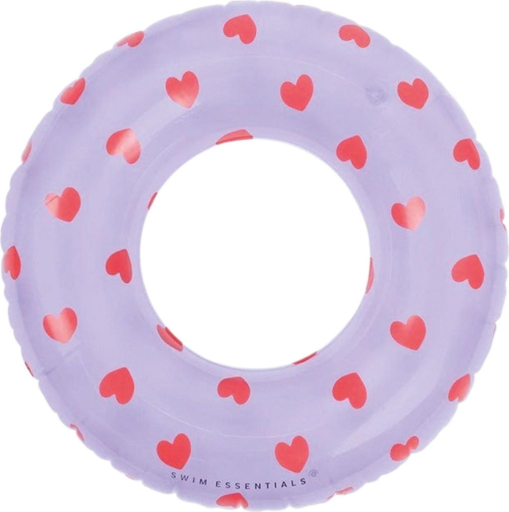 Swim Essentials Schwimmring - Lila - Sweet Hearts, Violett, Produktbild 