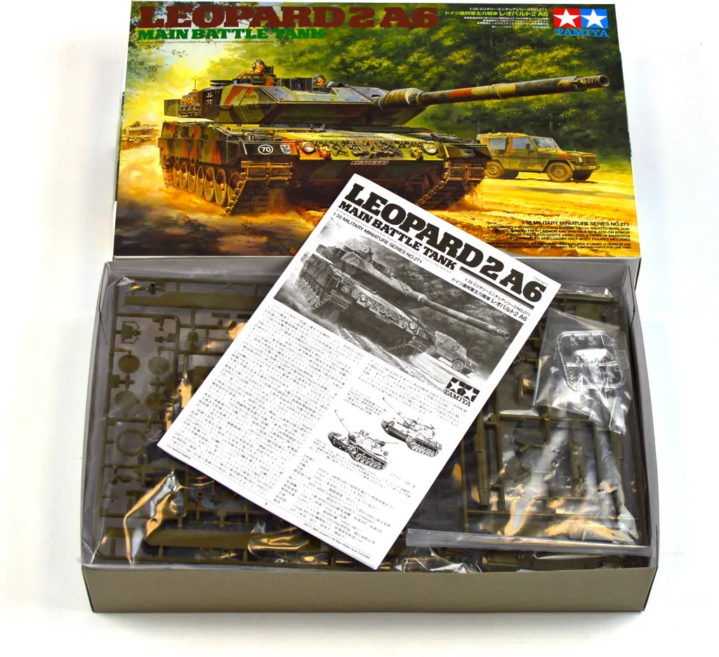 Maquette à monter Char de Combat Leopard 2A6 Bundeswehr Tamiya 1/35