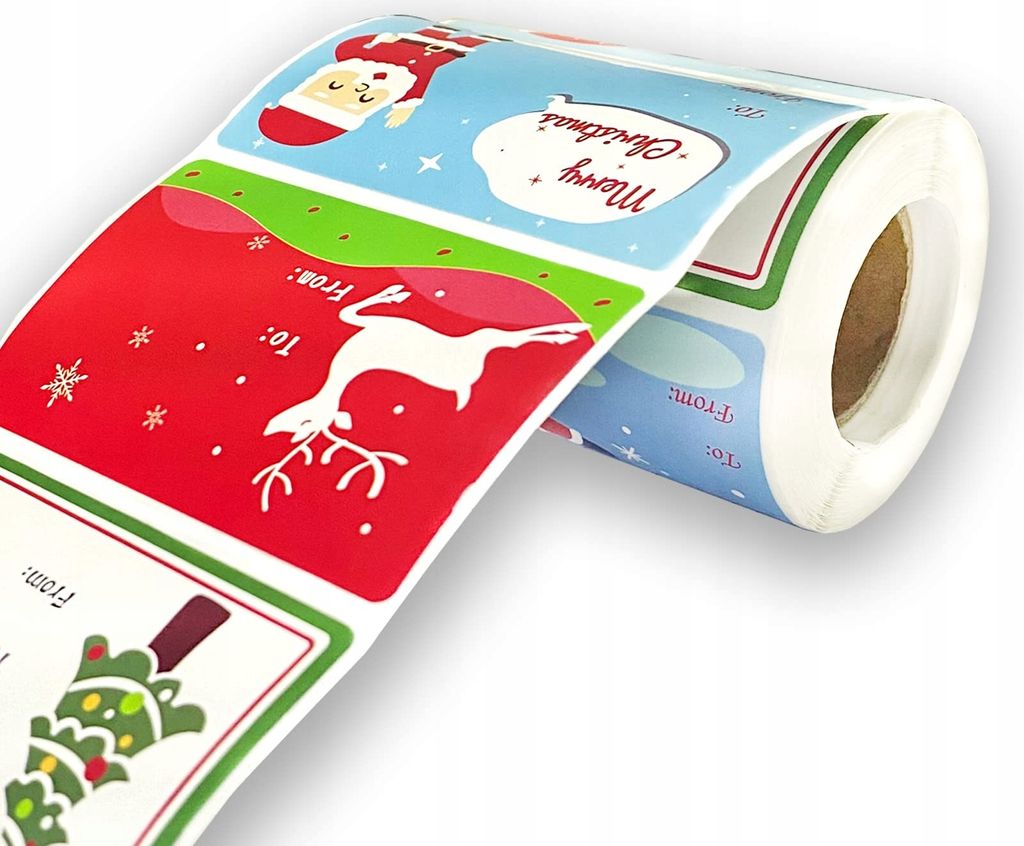 Selbstklebende Weihnachtsaufkleber für Tüten und Umschläge 300 Stück