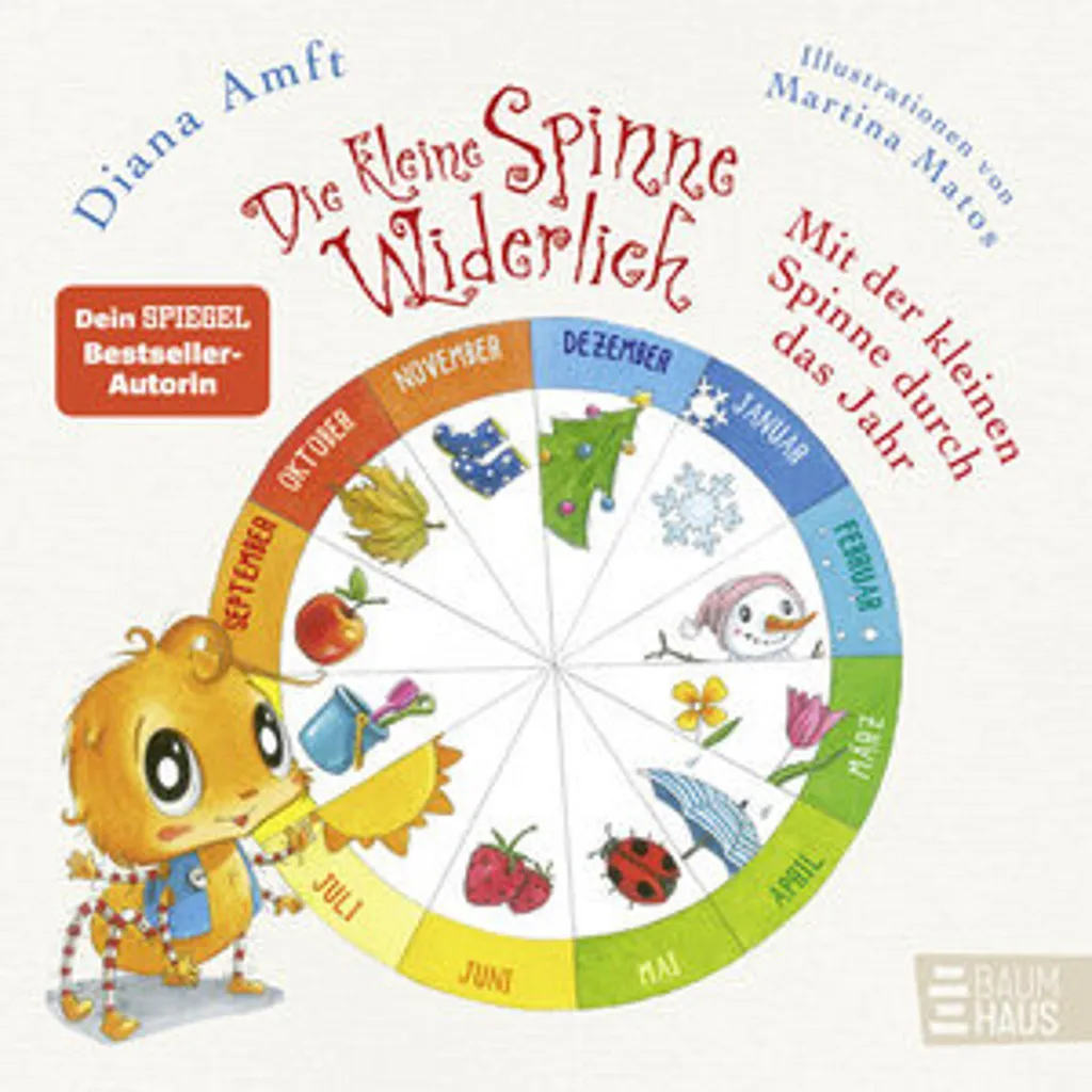 Album illustré Die kleine Spinne Widerlich avec pages cartonnées et couleurs