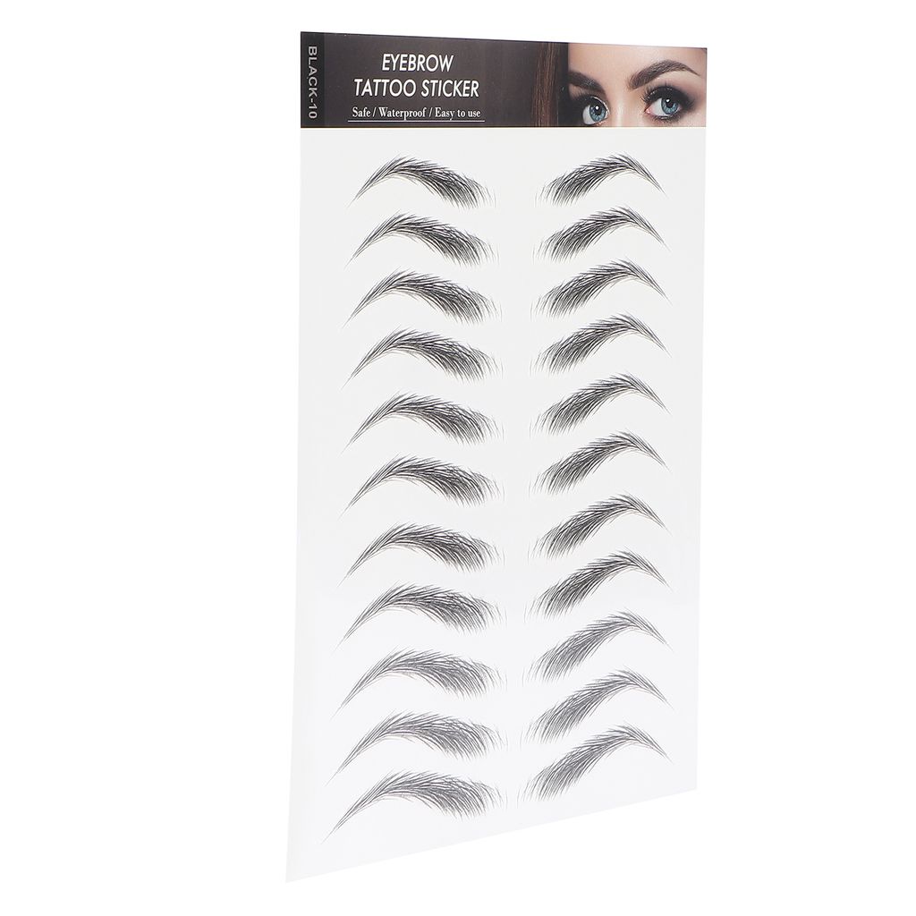 Augenbrauen-Tattoo-Aufkleber,Augenbrauen-Aufkleber,Augenbrauen-Transfer-Aufkleber,Wasserfester Augenbrauen-Aufkleber,Makeup-Augenbrauen-Aufkleber,D...