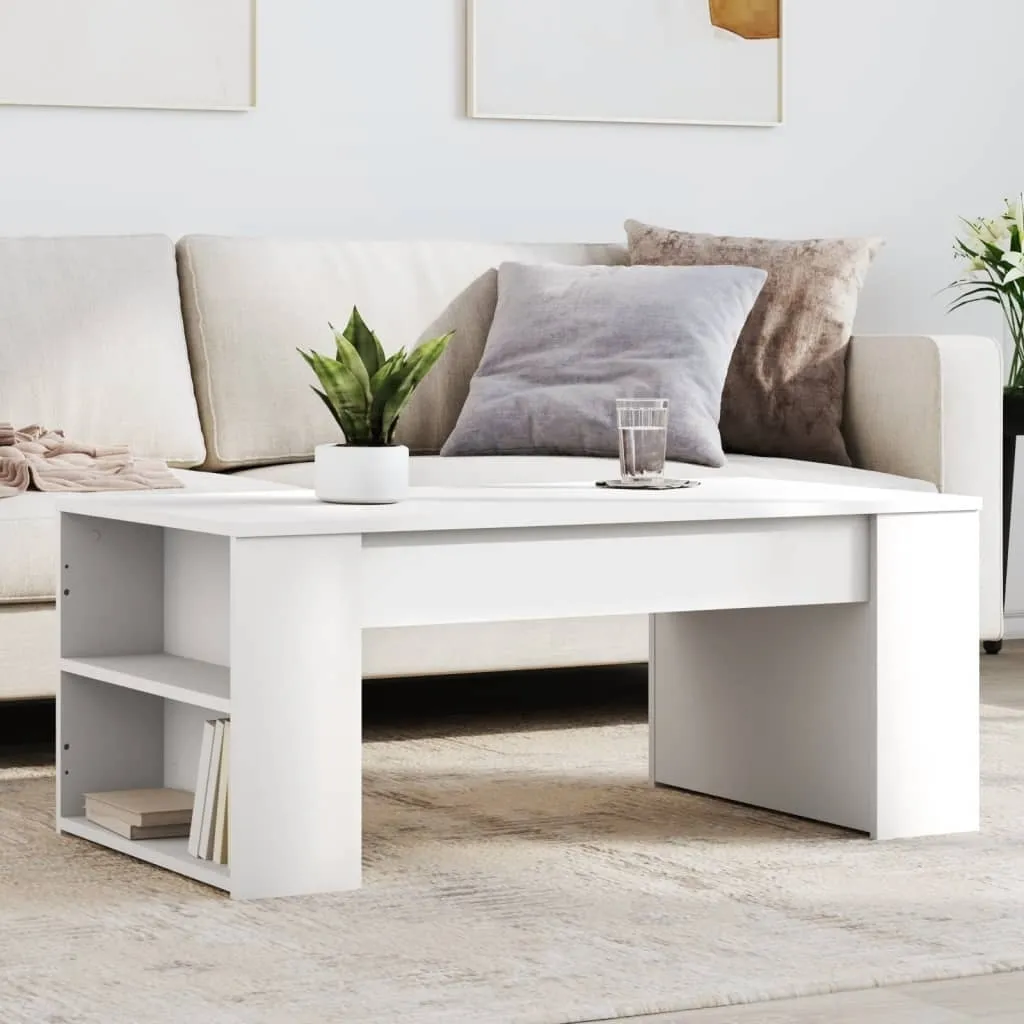 Maison Exclusive - Tavolino bianco 102x55x42 cm Materiale ligneo