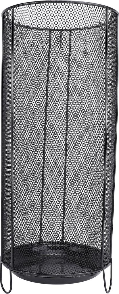 Runder Schirmständer, freistehender Halter, Mülleimer, Stöcke, Gehstöcke für den Eingangsbereich, Zuhause, Büro, Hotel, A, Schwarz