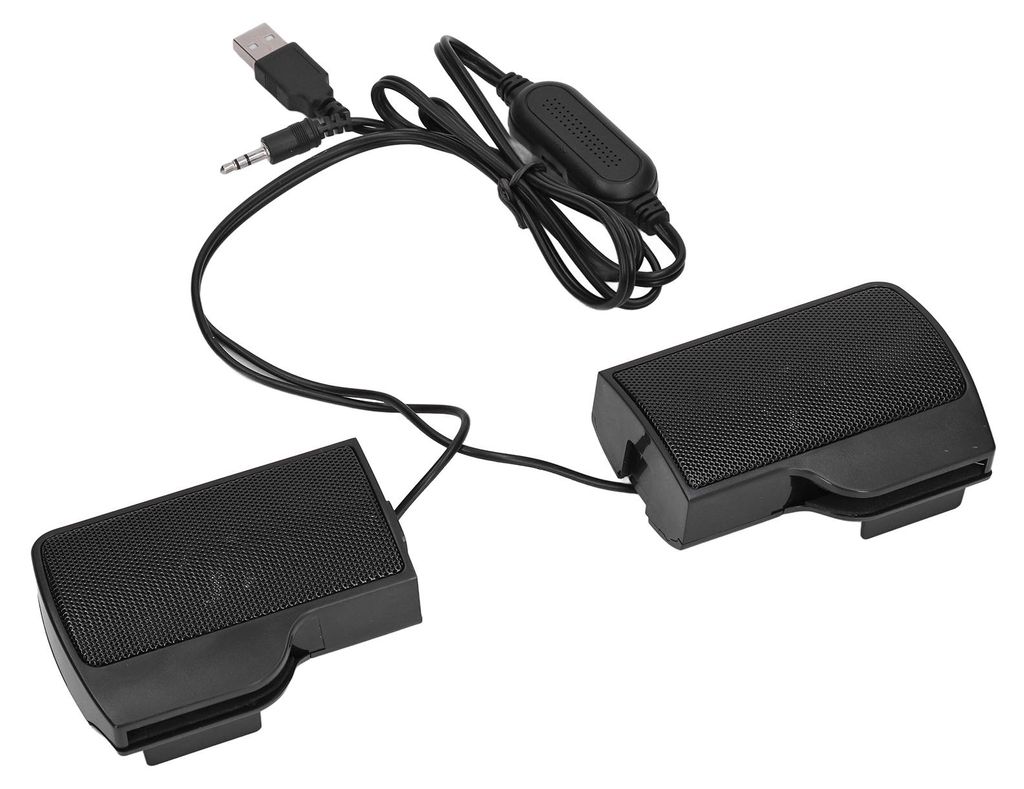 Laptop-Lautsprecher, USB-betriebener kabelgebundener Monitor, Soundbar, Stereo-Sound mit Bildschirmclip für Notebook-Tablets, Fernseher