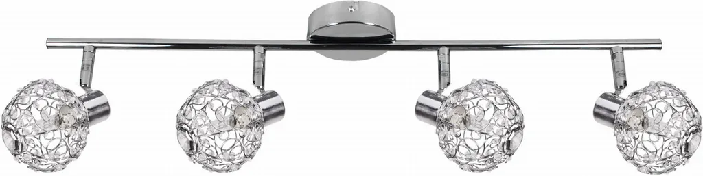 Plafonnier Anti-Zones d'Ombre COLLAR 94-13743 Chrome pour Petit Espace