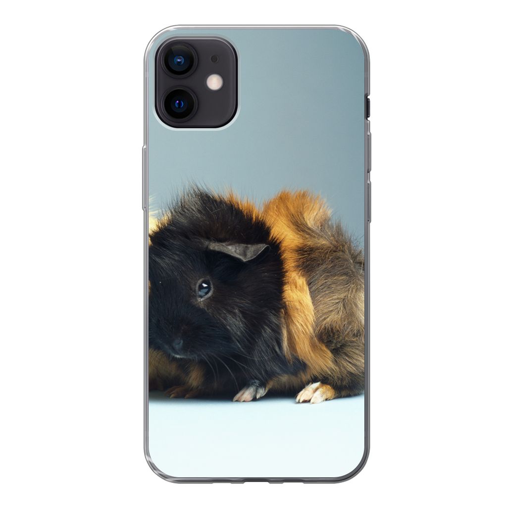 MuchoWow Handyhülle Schutzhülle Hülle für iPhone 12 mini Zwei kleine Meerschweinchen Silikon Softcase Handy Hülle - Bild