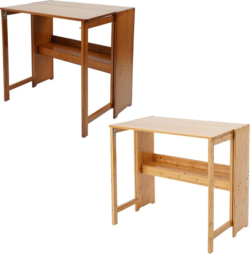 Table de lit pour ordinateur portable pliable jaune bambou gain de place