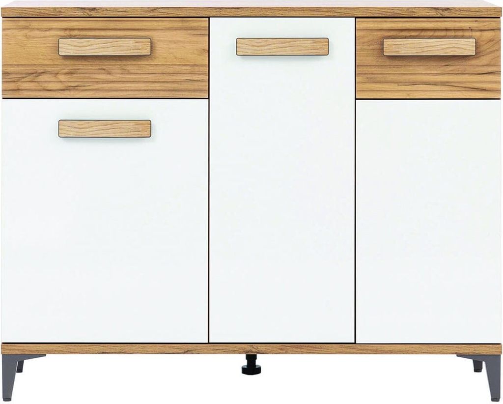 Furniture24 Kommode Snobi SB3 Schrank 3 Türiger mit Schublade