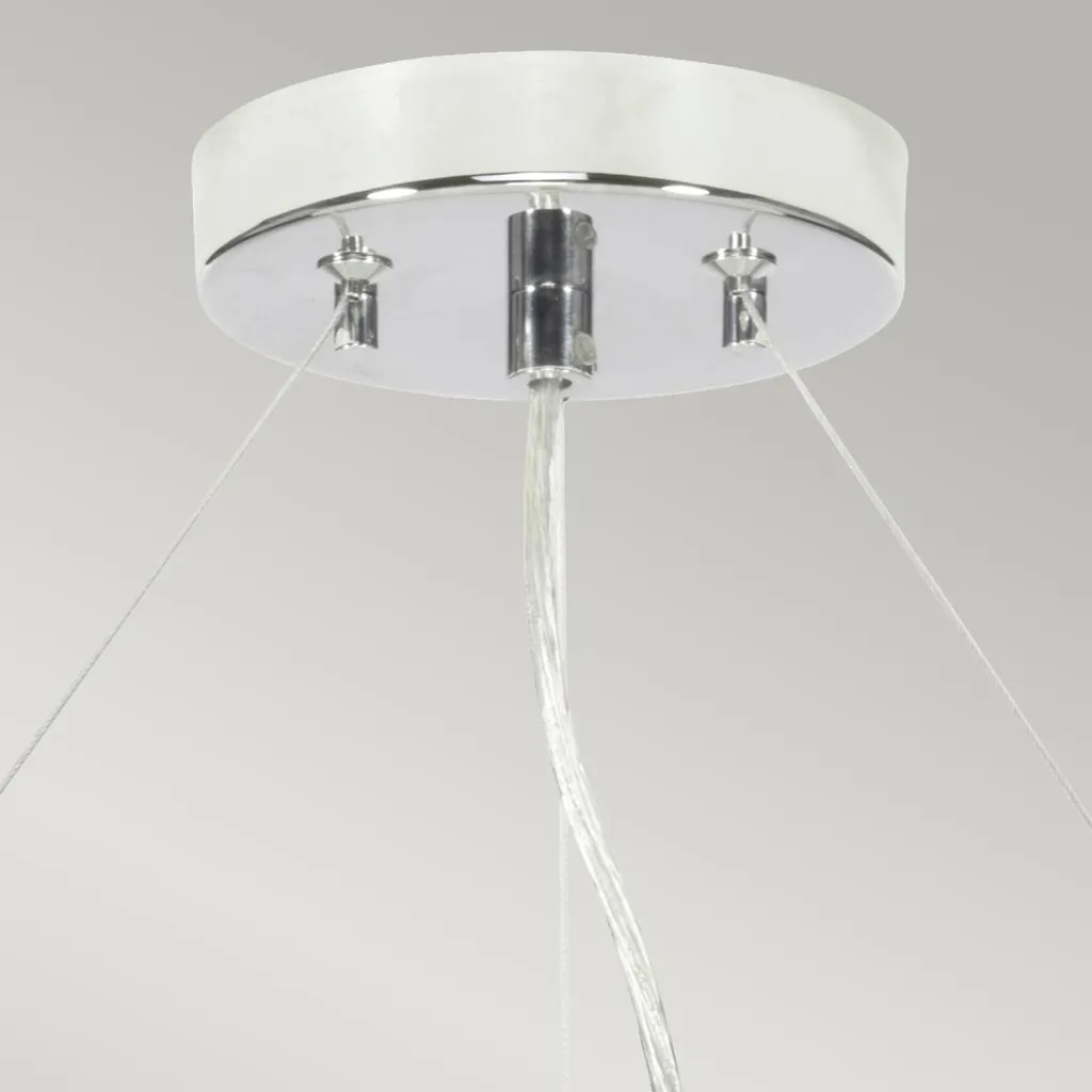 Éclairage de Salon Chic Elstead Pearce Chrome Poli 5x E27 Design 25cm - 2