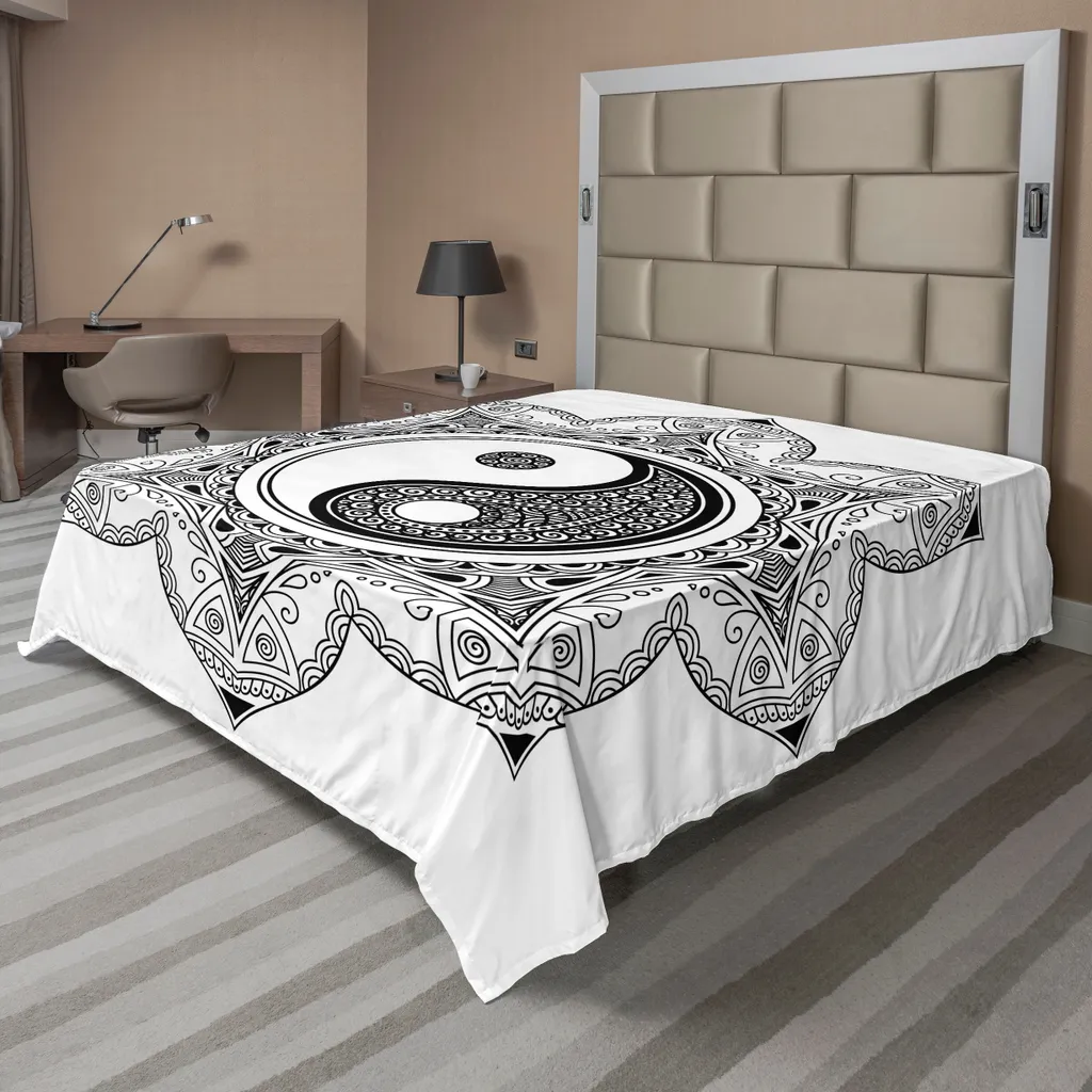 Drap de lit Yin Yang doux : fini les draps rêches et sans style