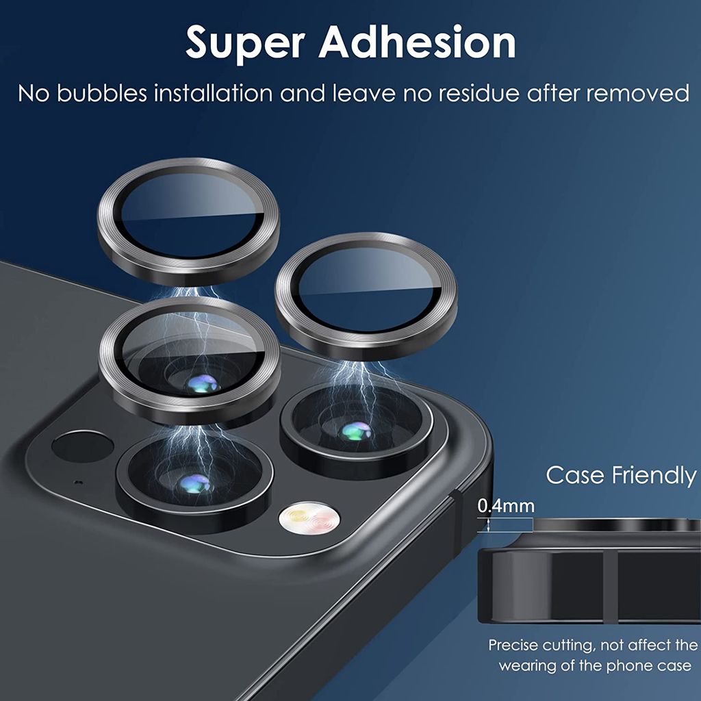 IS-TECK Kamera Glas Linse Für IPhone 14 Pro/Max - Saphirglas Ersatz Mit Kleber