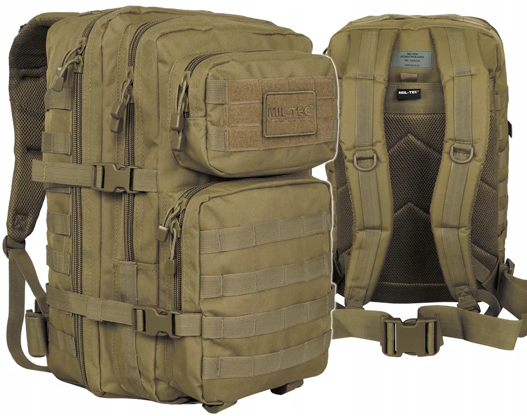 Zaino Scuola Mil-Tec 36L Coyote: Il Migliore per Università e Viaggi Low Cost