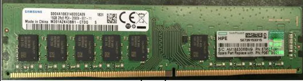 Évitez les Crashs Serveur avec la Mémoire ECC HPE 16GB PC4-2666V-E RAM