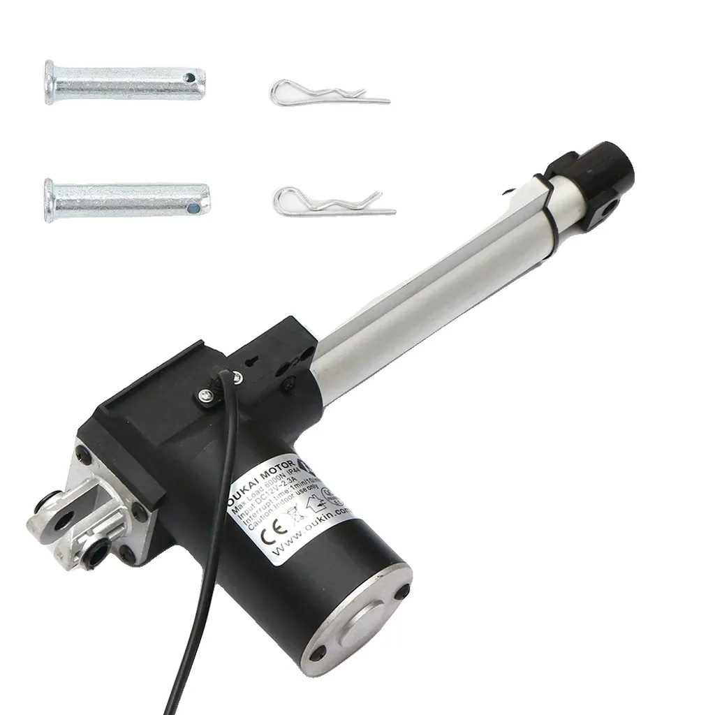 Actionneur linéaire 12V 500mm 6000N robuste pour levage industriel