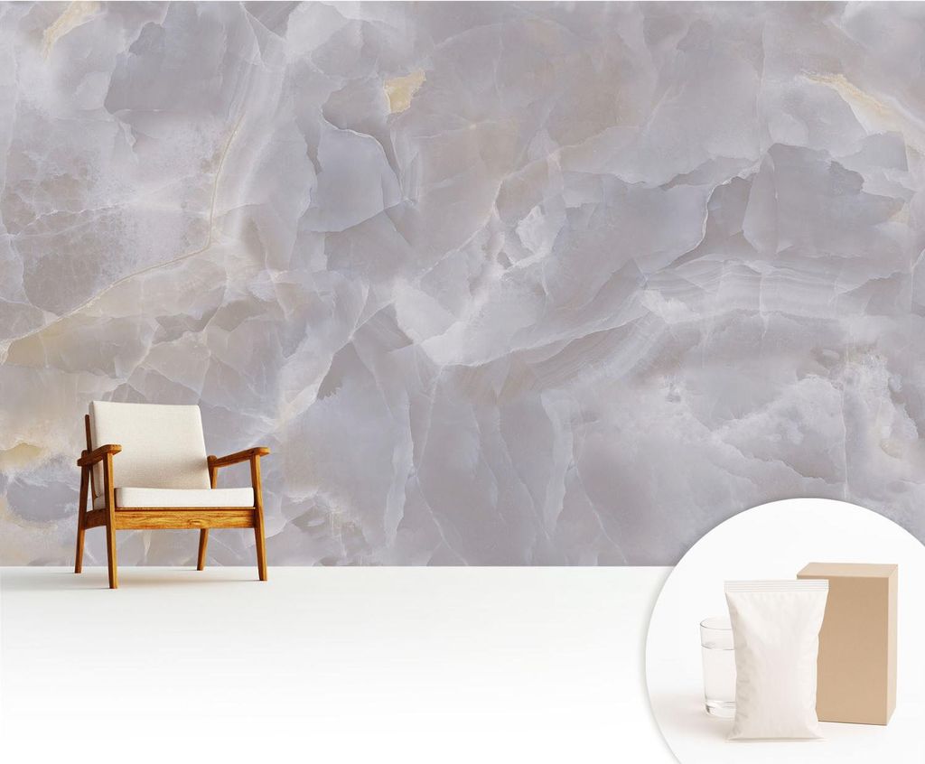 Fototapete - 416x254 cm - Tapete - Wandtapete - Wandbilder - Dekofolie - Tapete Folie - Wand - Dekoration - Wohnzimmer - Marmorwellen